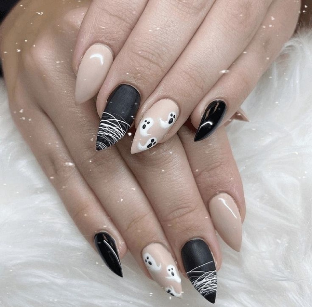 Glamorous Ghosts Nails